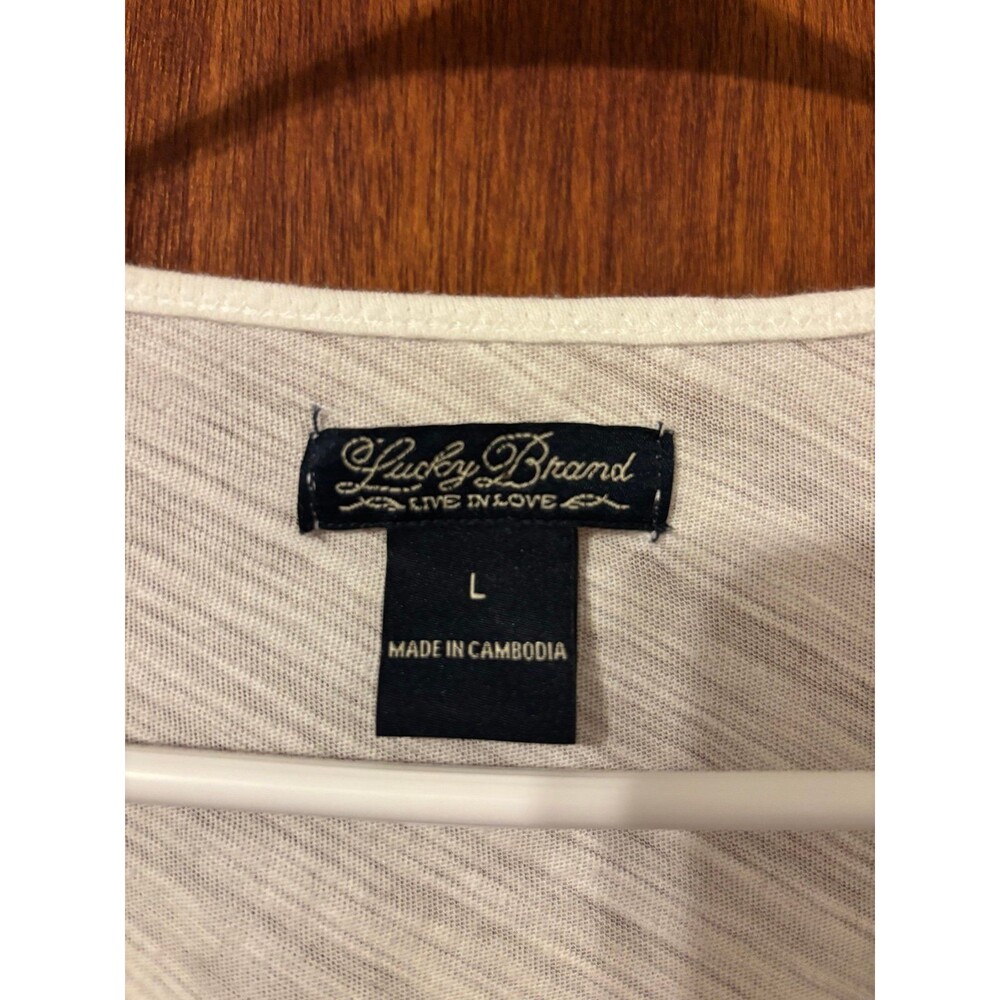 Lucky Brand Shirt Size Large 100% Cotton - Picture 3 of 5